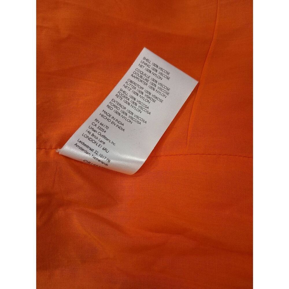 Urban outfitters womens medium orange dress boho midi travel resort sun - Picture 11 of 11